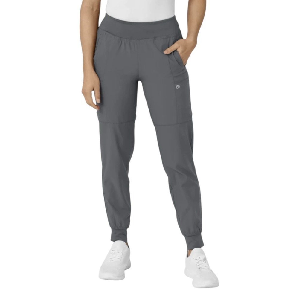 Wink W123 Women's Comfort Waist Cargo Jogger Scrub Pants XXS Pewter
